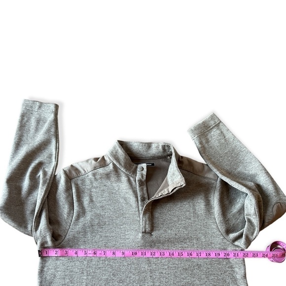 Greg Norman Men’s Tan Quarter Button Golf Pullover with Arm Pocket, Medium - Picture 8 of 9